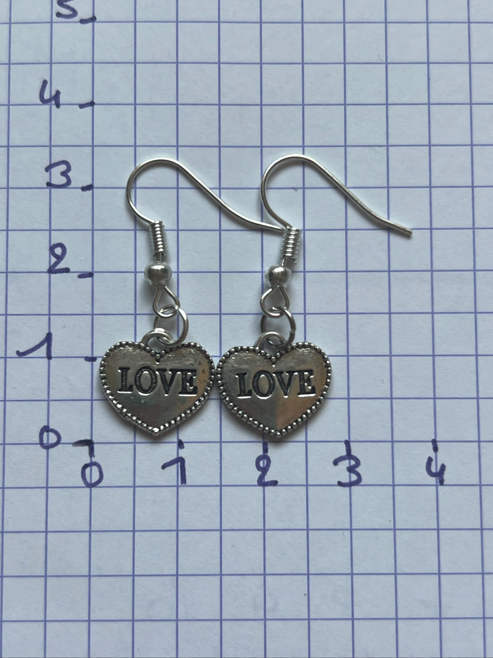 Boucles d’oreilles love cœur
